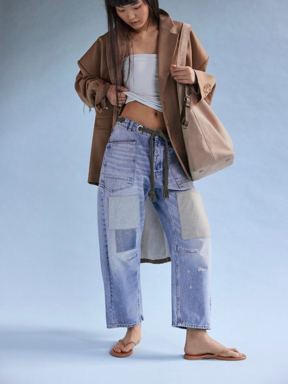 Free People We The Free Moxie Pull-On Barrel Jeans